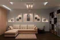 Drywall niches in the hall and living room (17 photos)