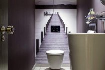 Toilet design in the apartment: choose the finish - tiles, wallpaper, paint, PVC panels (45 photos)