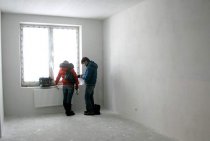 What applies to the pre-finishing of an apartment in a new building?