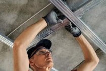 Ceiling frame from a drywall profile: diagrams and installation