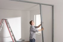 How to make a plasterboard partition with a door with your own hands