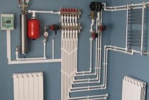 Calculator for calculating the total volume of the heating system