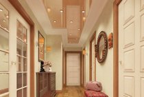 Stretch ceilings in the hallway, photo, design