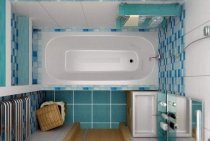 Design of a small bathroom without a toilet (15 photos)