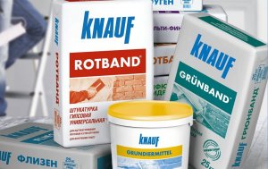 Putty from Knauf: start and finish of finishing work