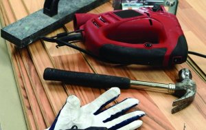 What tools are needed to install an interior door