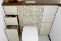 Design of a small toilet in the apartment