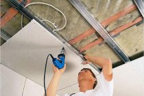 Methods for attaching drywall to the ceiling: 3 ways, cost