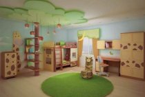 Plasterboard ceilings for a children's room (8 photos)