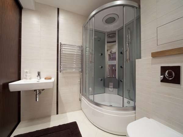 أفكار تصميم حمام كابينة الاستحمام