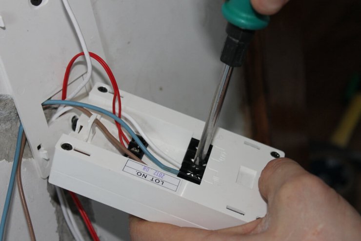 Diagrama de conexão do termostato mecânico