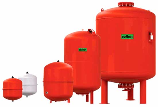 Expansion tank for water supply selection, installation