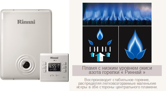 خيارات لرموز الأخطاء وأعطال غلايات Rinnai