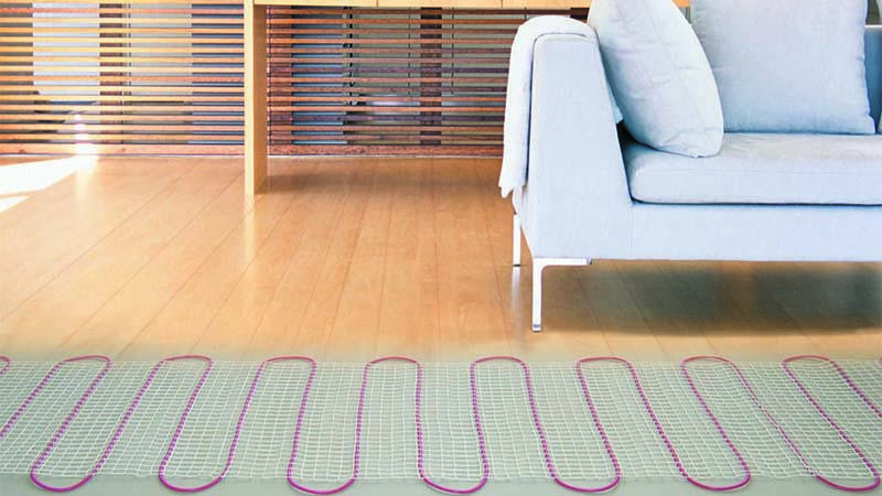 How to lay infrared floor heating under linoleum