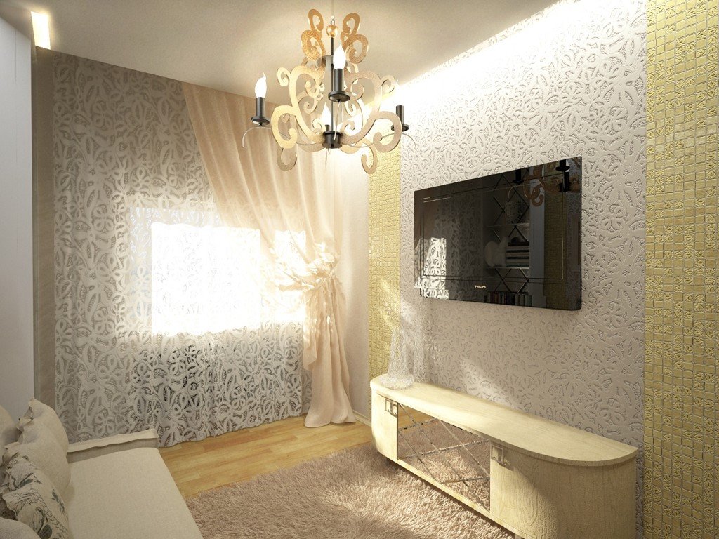 wallpaper in a small room