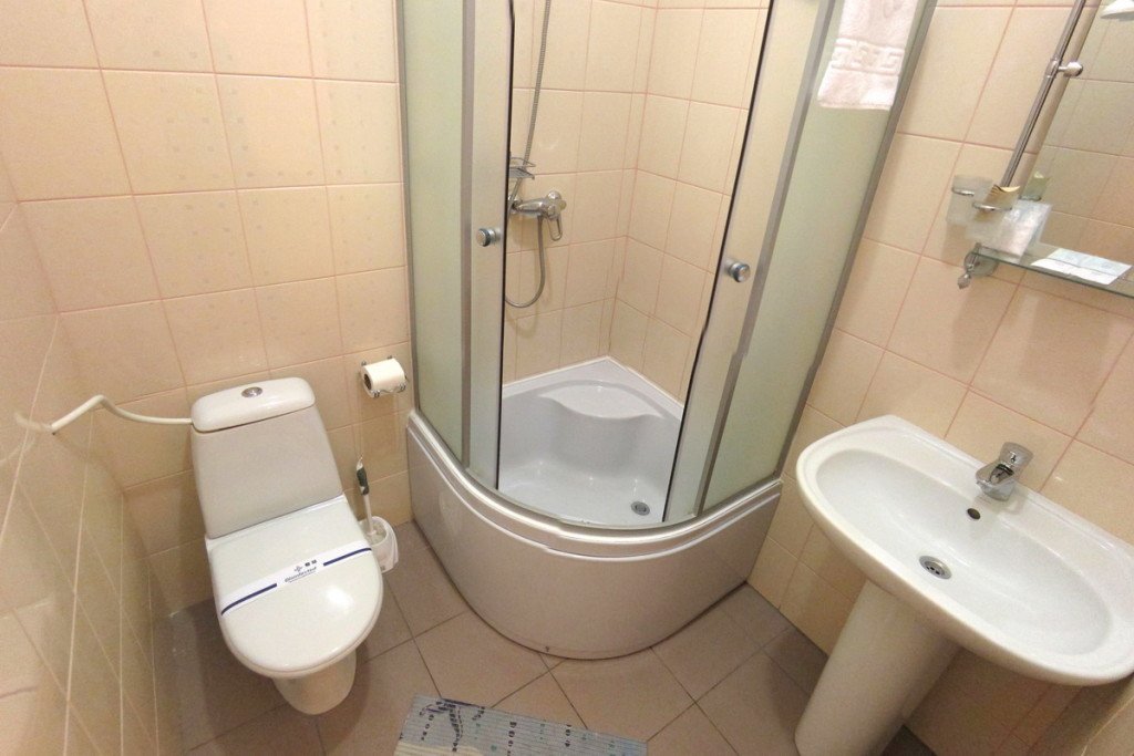 shower cabin in the bathroom