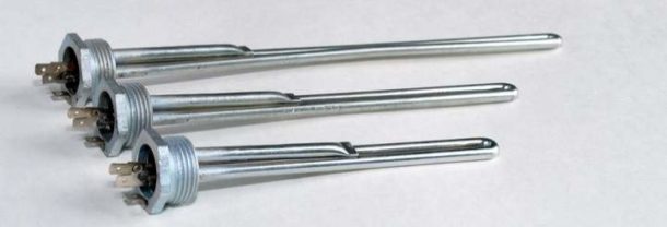 Heating elements of different lengths