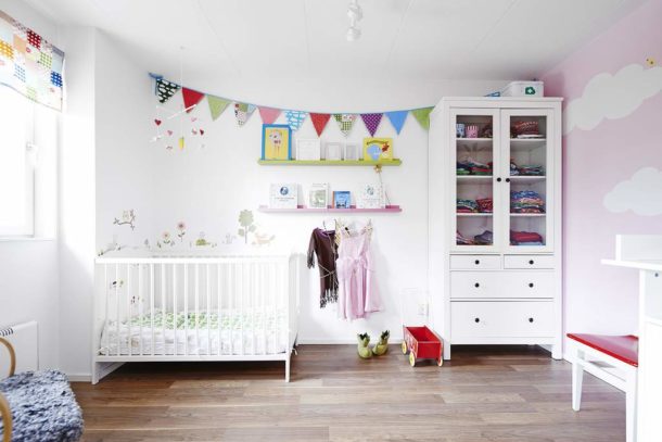 The room for the child should be the brightest, not only for the sake of matching the style direction