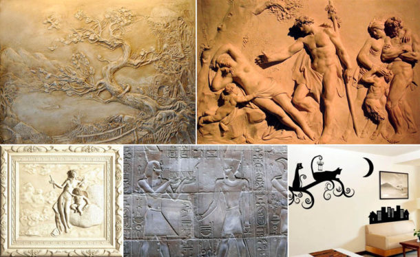 Varieties of bas-relief images