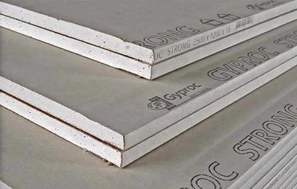 Gypsum board of increased strength Gyprock Strong