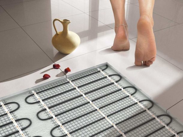 Electric floor heating option