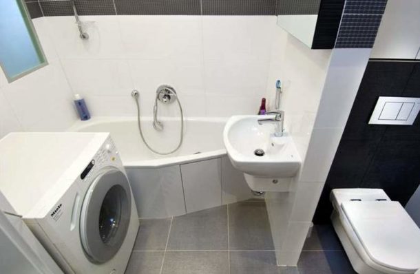 Bathroom with toilet after joining