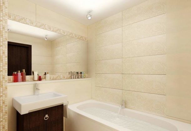 Light finishes and good lighting will make the atmosphere in the bathroom comfortable