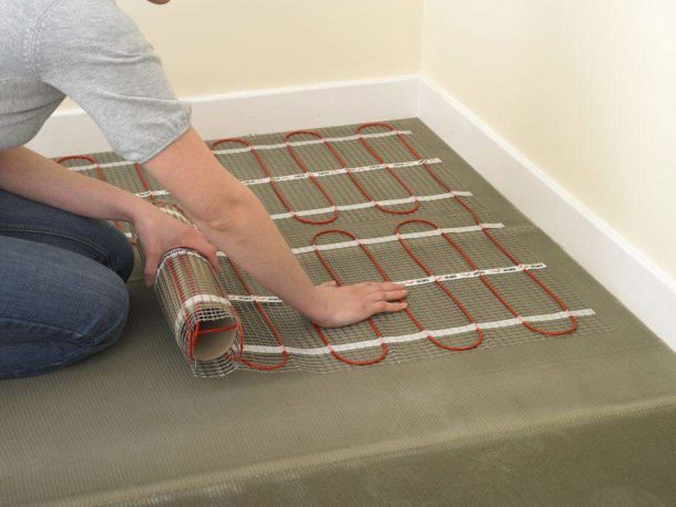 Installation process of heating mats