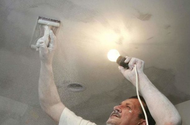 Ceiling surface preparation