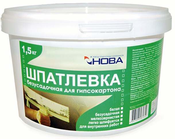 Putty for plasterboard