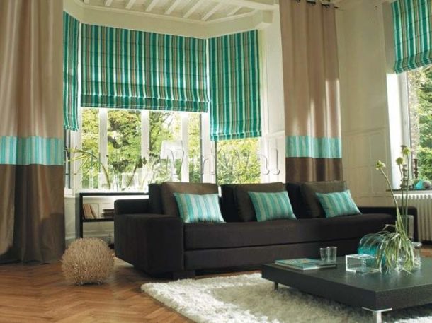 Cortinas de rolo para combinar com acessórios