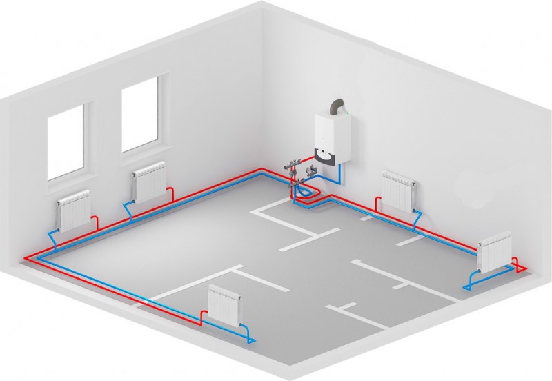 Faça você mesmo instruções passo a passo para instalar tubos de aquecimento de plástico em uma casa particular