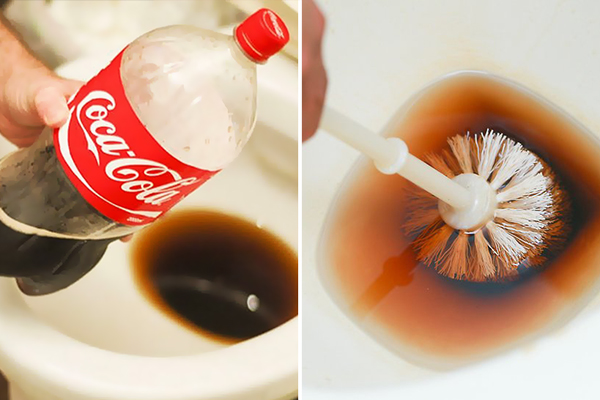 Como limpar um banheiro com Coca-Cola