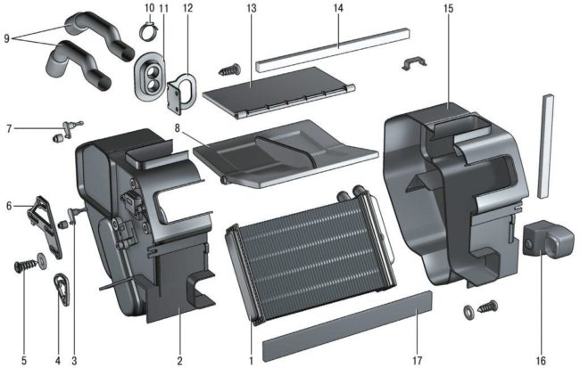 Sildītāja piedziņas kabeļu nomaiņa Chevrolet Niva