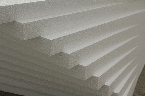 Wall insulation with polystyrene foam inside and out