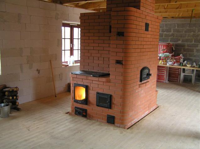 Um fogão de dois sinos de aquecimento e cozinha tanto aquecerá quanto alimentará