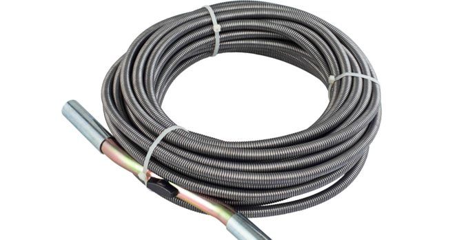 A cable for cleaning sewer pipes, a variety of devices and how to use it, how to do it yourself