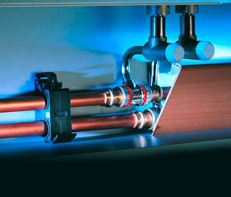 Diagrama de conexão do convector de aquecimento e instalação da tela