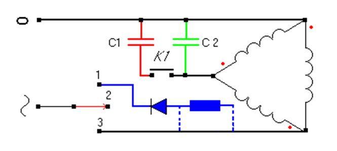 Motor csatlakozás 220380v