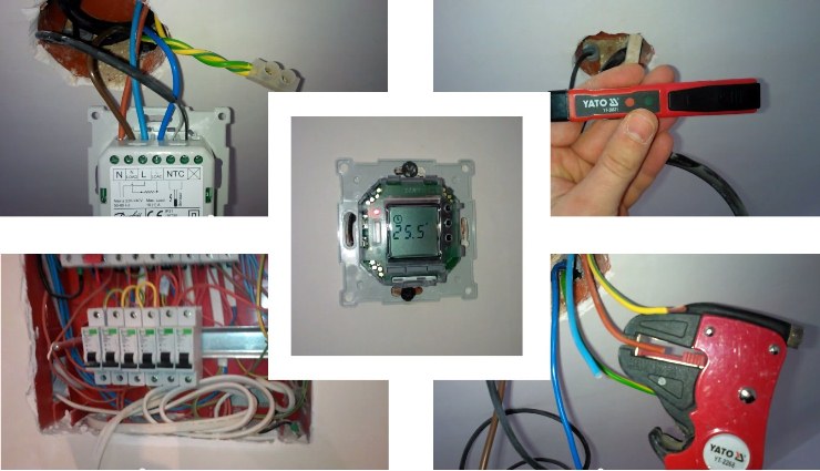 Diagrama de conexão do termostato mecânico