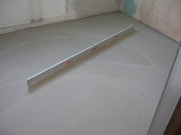 Base de concreto para piso radiante