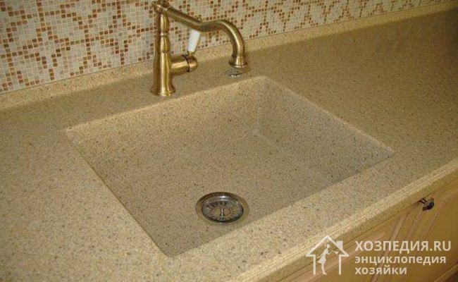 How to clean an artificial stone sink