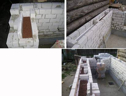 Wall insulation with polystyrene foam inside and out