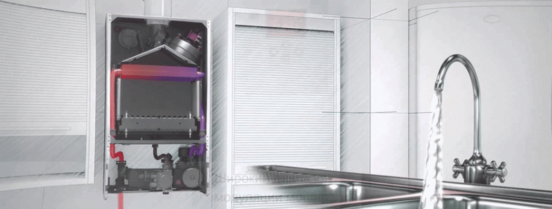تركيب وتوصيل غلاية غاز Bosch Gaz 4000 W