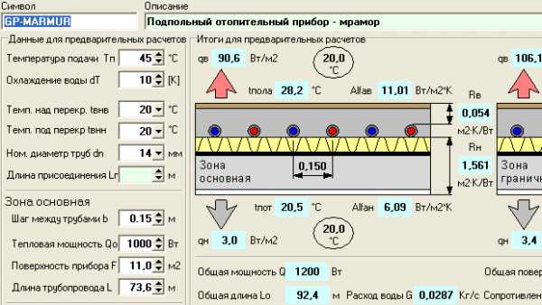 Cálculo hidráulico do download do programa do sistema de aquecimento